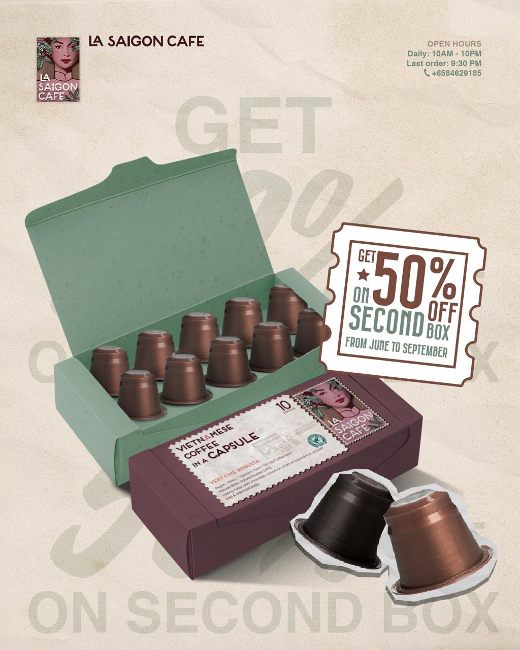 LA SAIGON CAFE Vietnamese Fine Robusta Capsules