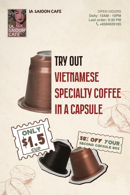 LA SAIGON CAFE Vietnamese Fine Robusta Capsules