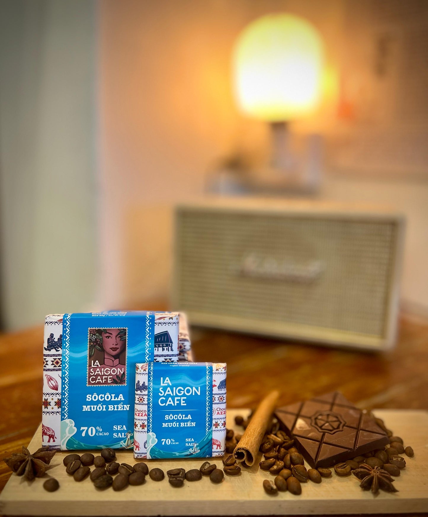 🌊 La Saigon Café 70% Sea Salt Dark Chocolate