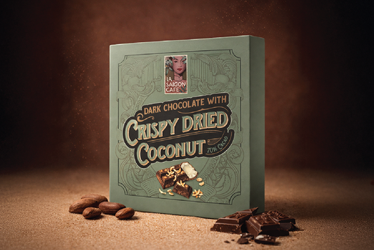 DARK CHOCOLATE WITH CRISPY DRIED COCONUT