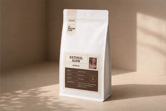 ROBUSTA NATURAL SLOW  | MEDIUM ROAST | WHOLE BEAN | 1 KG