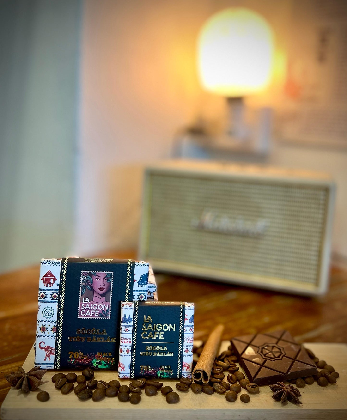 🌶️ La Saigon Café 70% Dark Chocolate with Black Pepper